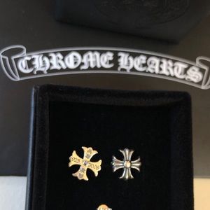 Chrome Hearts Large Fleur Earrings Pair